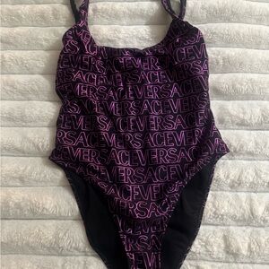 Versace Kids Purple One Piece Swimsuit